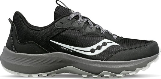 Saucony Men's Aura TR Black/Gravel 45, Black/Gravel