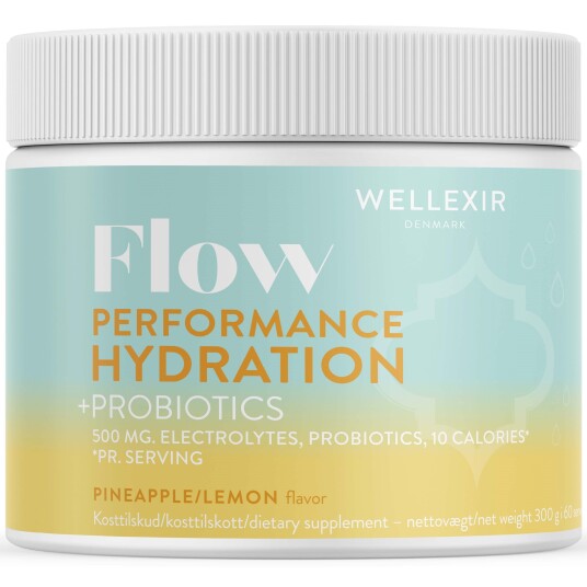 Wellexir Flow Performance Hydration Pineapple/Lemon Tub 300g Wellexir Flow Performance Hydration Pineapple/Lemon Tub 300g