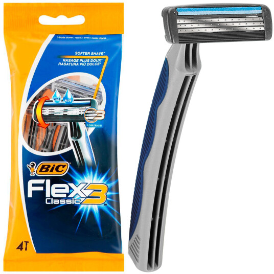 BIC 3 Engangsskraper Flex Classic 4 pcs. BIC 3 Engangsskraper Flex Classic 4 pcs.