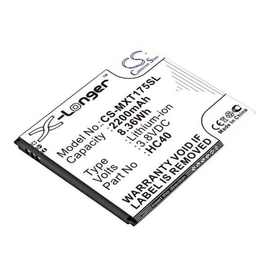 Motorola XT1754 batteri (2200 mAh 3.8 V, Sort) Motorola XT1754 batteri (2200 mAh 3.8 V, Sort)