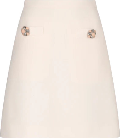 Valentino Garavani Dame Skjørt Hvit S, Valentino Garavani Dame Skjørt Hvit S,