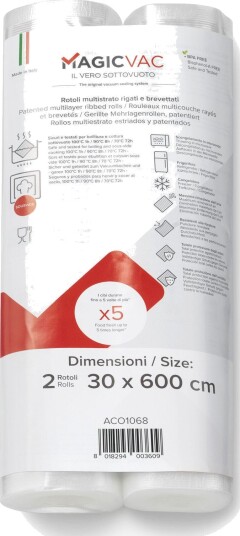 Magic Vac ACO1068 Vakuumposer på rull 30x600cm 2 stk Magic Vac ACO1068 Vakuumposer på rull 30x600cm 2 stk