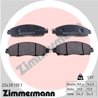 Bremseklosser ZIMMERMANN 22439.170.1