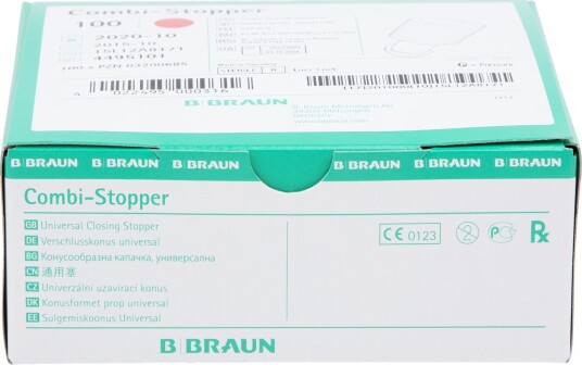 B. Braun Propp luer/lock combi rød 100 stk. B. Braun Propp luer/lock combi rød 100 stk.