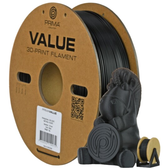 PrimaValue ABS   1,75mm  1kg   Svart