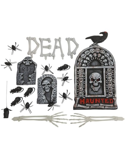 Stort Halloween Dekorasjonssett 22 deler Stort Halloween Dekorasjonssett 22 deler