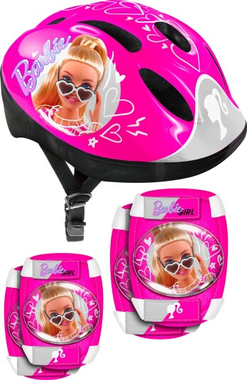 Hjelm med beskyttelsesutstyr Barbie