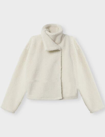 LMTD Nlfbetty Ls Short Jacket White 146 152