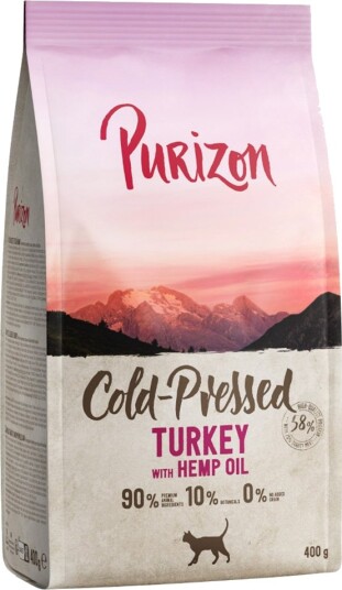 Purizon Tørrfôr Coldpressed Med Hampolje Kalkun 400 G