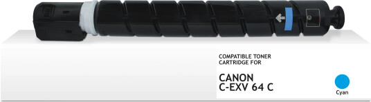 TB Toner C-EXV64 Cyan (25.500 sider) erstatter Canon 5754C002 TB Premium toner