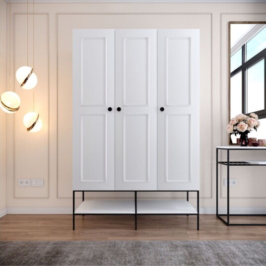 Elesham Garderobe 50x126 - Hvit