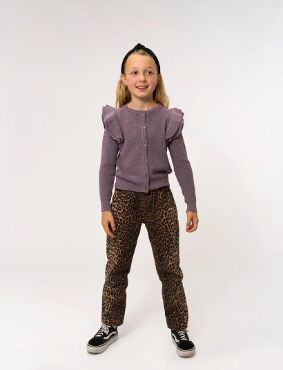 The New Tnperla Glitter Knit Cardigan Purple 170/176 The New Tnperla Glitter Knit Cardigan Purple 170/176