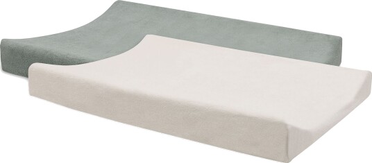 Jollein Stellemattetrekk 50x70cm 2-Pakk Sea Green/Ivory Jollein Stellemattetrekk 50x70cm 2-Pakk Sea Green/Ivory