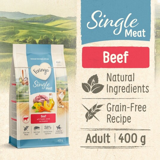 Feringa Tørrfôr Adult Single Meat Storfekjøtt Classic Meat Storfekjøtt 400 G