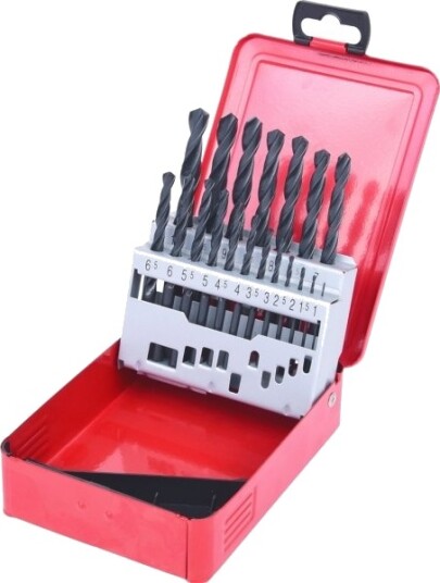 Ks Tools 330.1610, Drill, Drill Bit Set, Høyrehåndsrotasjon, Metall, Plast, Tre, 118°, Rolled High-Speed Steel (Hss-R) Ks Tools 330.1610, Drill, Drill Bit Set, Høyrehåndsrotasjon, Metall, Plast, Tre, 118°, Rolled High-Speed Steel (Hss-R)