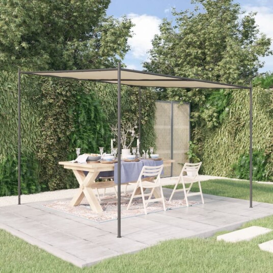 vidaXL Festtelt Beige 3x3 m 180 g/m² stoff og stål vidaXL Festtelt Beige 3x3 m 180 g/m² stoff og stål