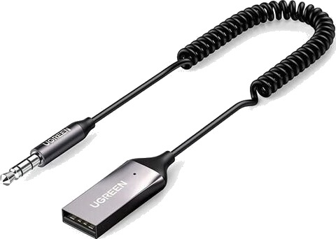 Ugreen Bluetooth 5.3 Lydadapter med 3,5mm og USB til Bilmottaker