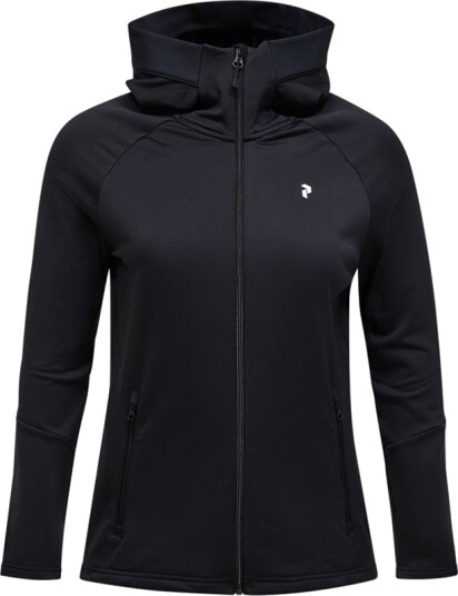 Peak Performance W Rider Essentials Zip Hood Black/Black Peak Performance W Rider Essentials Zip Hood Black/Black