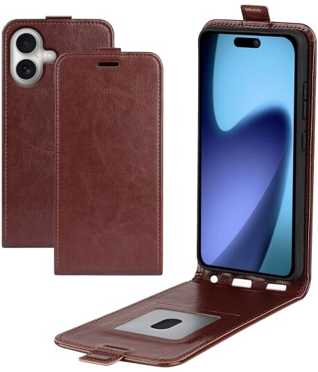 Trolsk Lommebokdeksel Vertikalt (iPhone 17) Brun