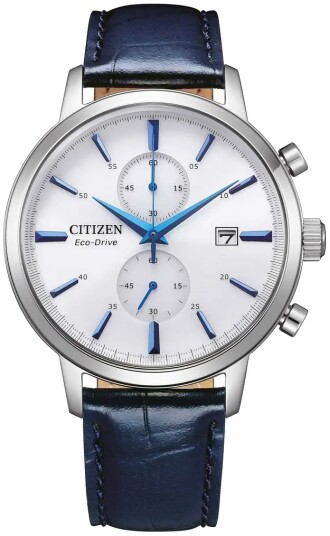 Citizen Herreklokke CA7069 16A Vintage Hvit/Lær Ø42 mm Citizen Herreklokke CA7069 16A Vintage Hvit/Lær Ø42 mm