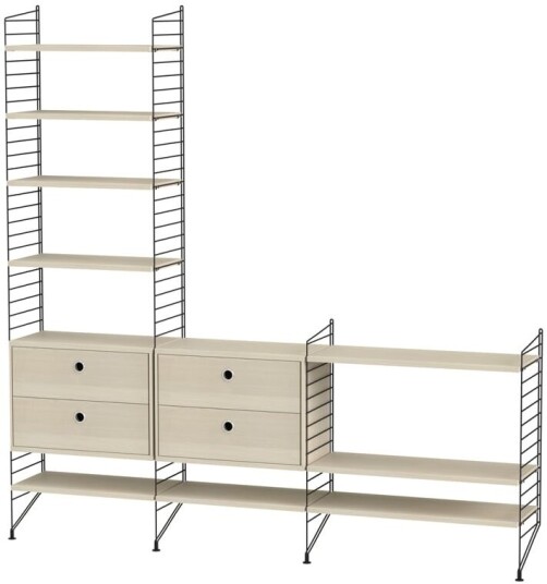 String stue ask & sort Kombinasjon J