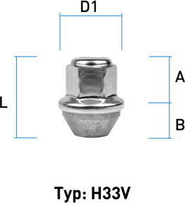 Hjulmutter SCC Fahrzeugtechnik M1215KEG10VFBM