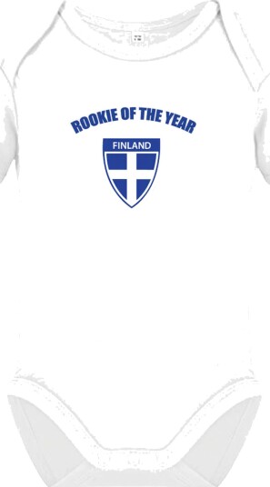 Netshirt Babybody Rookie of the Year Finland X-Small 93020-C-1-X11120-white-56 Netshirt Babybody Rookie of the Year Finland X-Small 93020-C-1-X11120-white-56