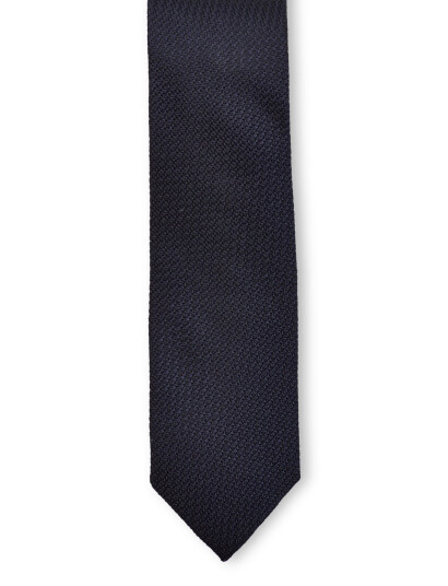 AN IVY Dark Navy Grenadine Silk Tie - Navy - ONE SIZE AN IVY Dark Navy Grenadine Silk Tie - Navy - ONE SIZE