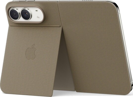 Apple iPhone Duo Foliodeksel med Støtte - Taupe
