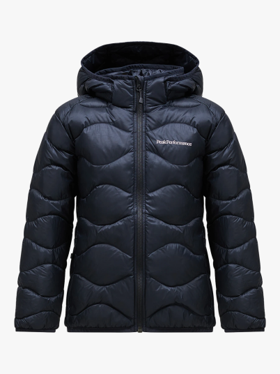 Peak Performance Junior Helium Down Hood Jacket Sort 150