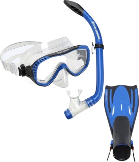 Aqualung snorkelsett til voksne - Pakala - Blå/svart Aqualung snorkelsett til voksne - Pakala - Blå/svart