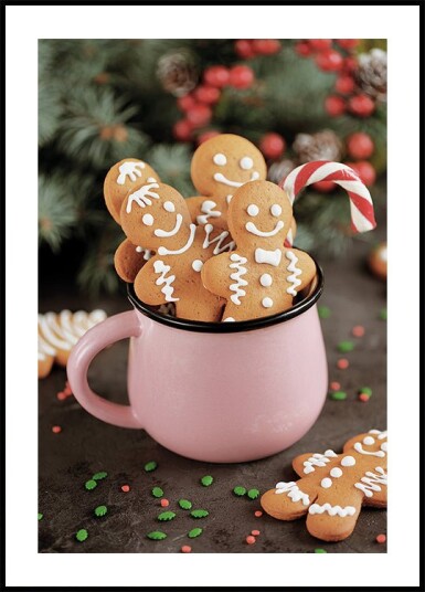 Christmas Gingerbread Cookie Man Plakat Plakat / 50x70cm