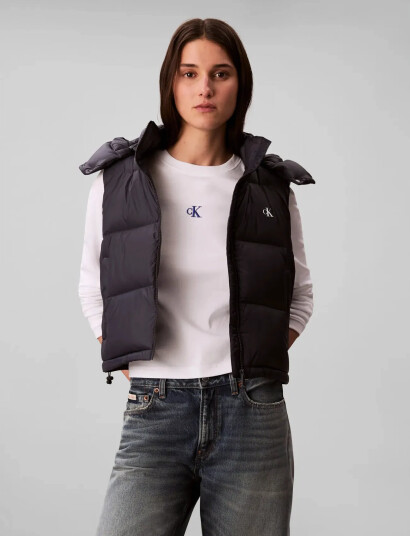Calvin Klein Jeans Essential Midweight Puffer Vest - Navy - L