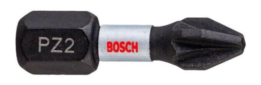 Bosch Impact Control Torsion Pozi Screwdriver Bits PZ2 25 mm 2 pcs.