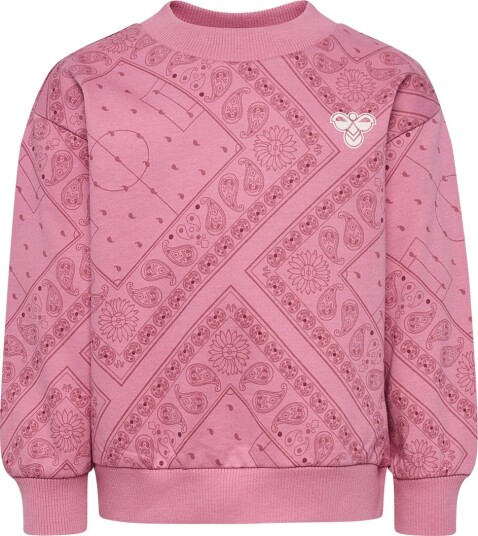 Hummel Hmlmini Loose Paisley Aop Sweatshir Pink 74 Hummel Hmlmini Loose Paisley Aop Sweatshir Pink 74