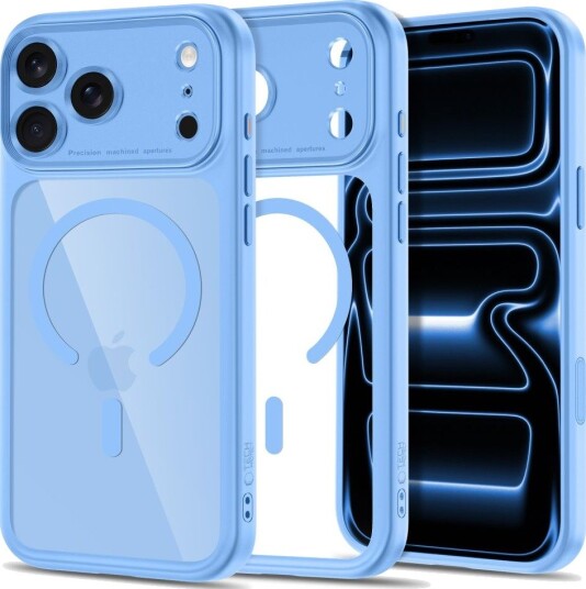 Tech-Protect MagPeak MagSafe CC-etui til iPhone 18 Pro Max / 17 Pro Max – Klarblå