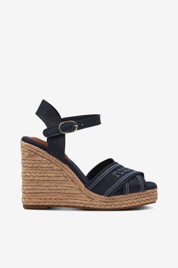 Tommy Hilfiger Sandaletter Tommy Hilfiger Espad High Wedge Blå Tommy Hilfiger Sandaletter Tommy Hilfiger Espad High Wedge Blå