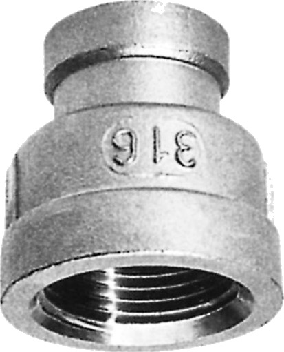 2" x 1,1/2" redusert pipe AISI 316