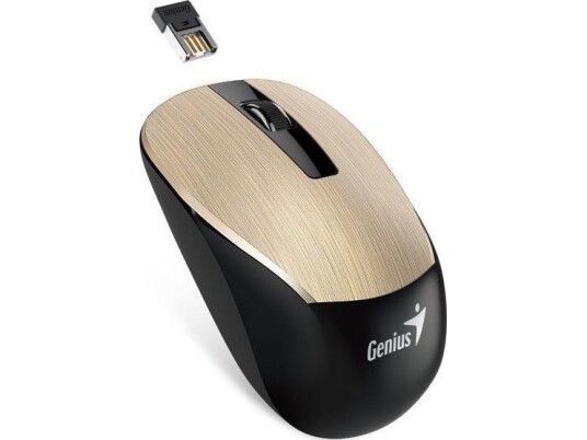 Genius Mouse Genius Mouse Nx-7015, 1600Dpi, 2,4 [Ghz], Optisk, 3 Klasse, Trådløs Usb, Gull, Aa