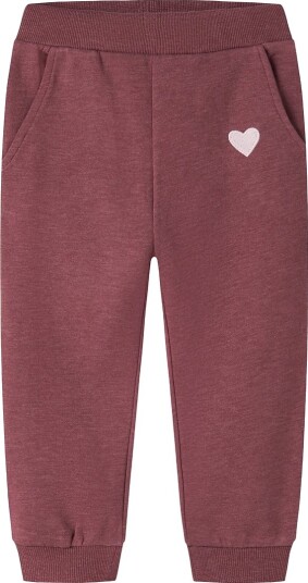 Name It Joggebukser NmfVima Wild Ginger/Heart Broderi Name It 3 år (98) Joggebukse Bordeaux