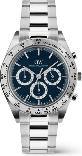 Silver 42mm Watch Iconic Tachymeter 3 link Arctic | DW
