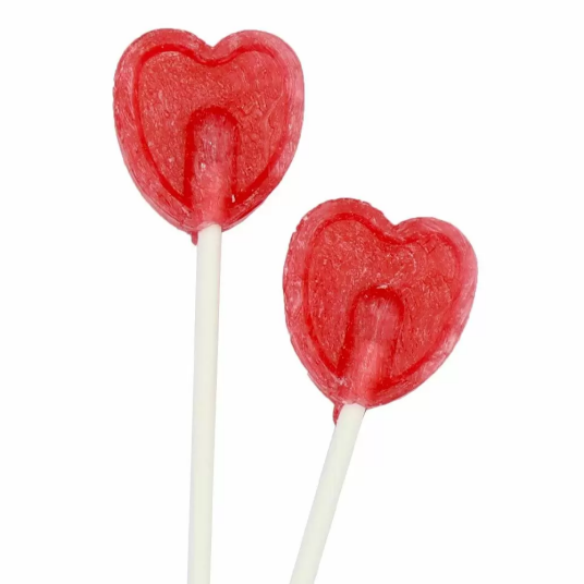 179 stk Heart Lollies   Pose med Røde Hjerte Kjærligheter