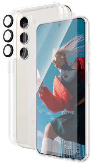 PanzerGlass ® 3-in-1 Set Samsung Galaxy S24 | Ultra-Wide Fit m. EasyAligner