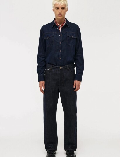 NEUW Austin Baggy Raw Selvedgeraw Selvedge Navy 28 x 32