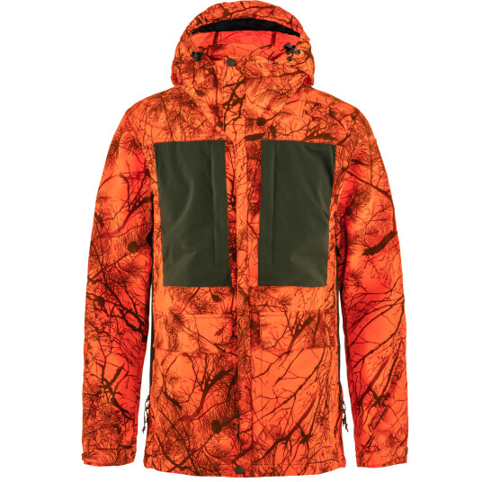Fjellreven Lappland Hybrid Jacket Orange Multi Camo-Deep Forest XL