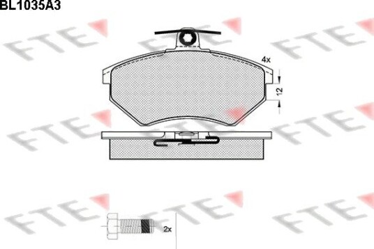 Bremseklosser FTE 9010015