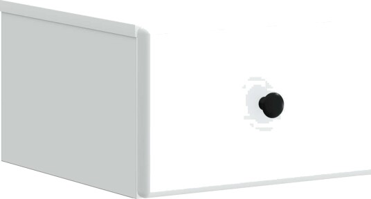  Vegghengt Nattbord Hvit 34,5 x 33 x 20 cm Konstruert tre