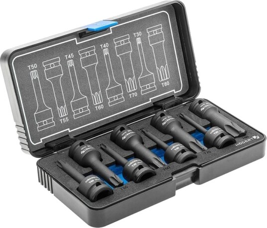 Hogert Technik Bitssett Hogert Ht6r002 1/2"" 8 Stk Hogert Technik Bitssett Hogert Ht6r002 1/2"" 8 Stk