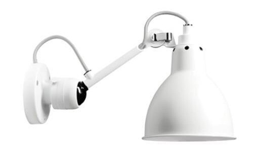 Lampe Gras N304 Vegglampe Hvit & Hvit Hardwired