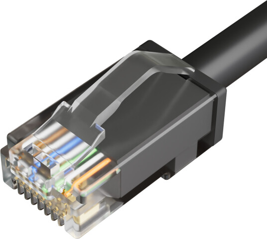LinkIT Outdoor Patch U/UTP Cat6a 15m AWG24 | PUR | OD 6mm | Black